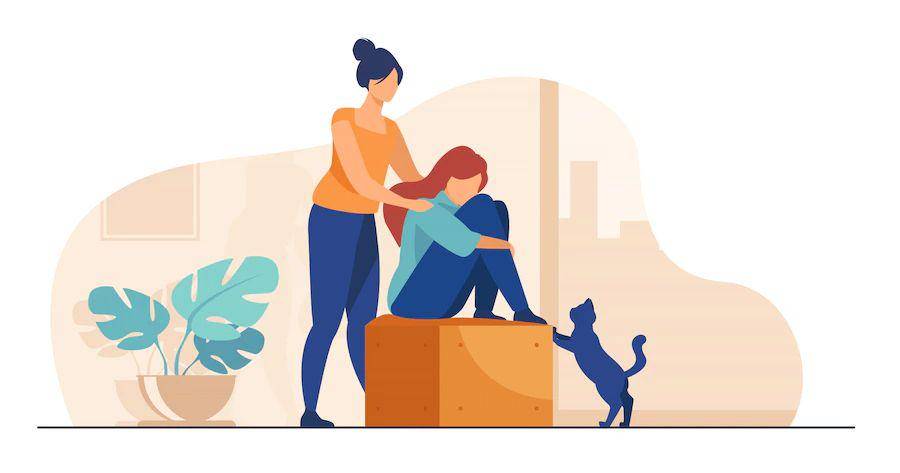 ilustrasi meresapi dan mengatasi kecemasan (freepik.com/pch.vector)