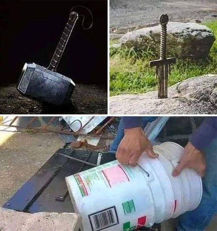 Potret gak biasa kehidupan sehari-hari mengundang tawa. (facebook.com/Meme with no context)