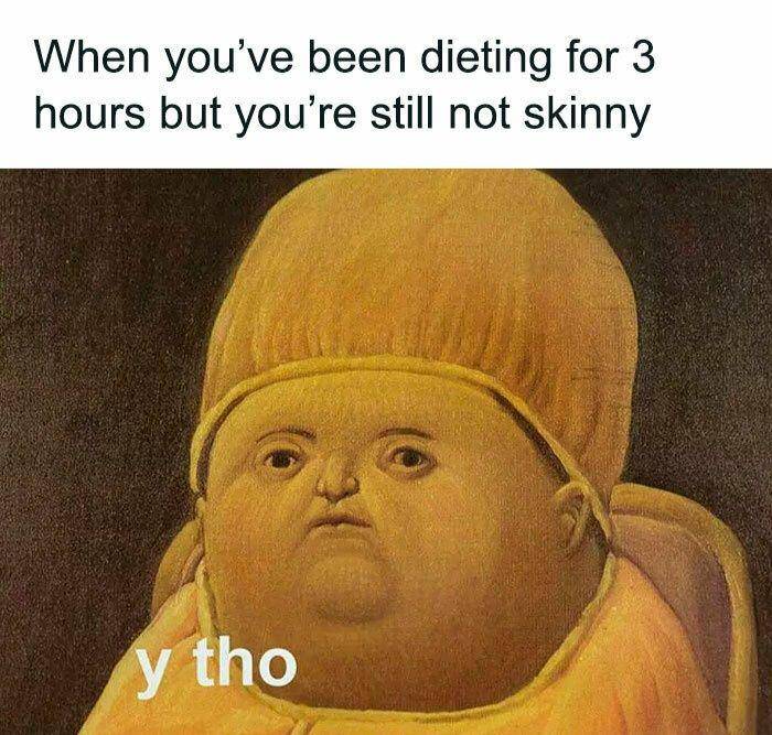 meme perjuangan diet (instagram.com/wieght.lossinspiration)