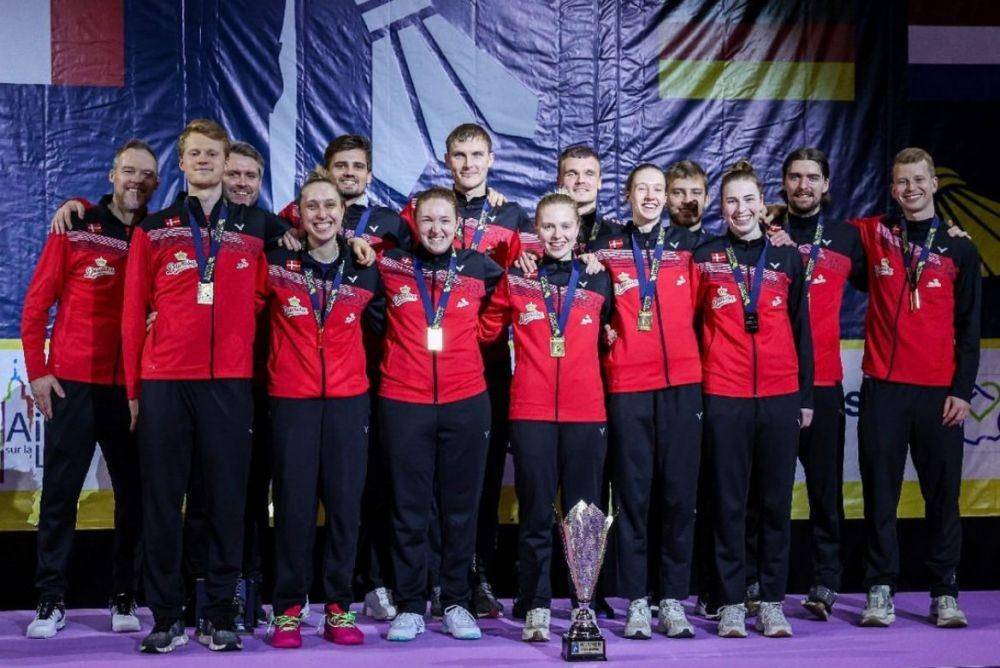 Skuad Denmark di ajang Kejuaraan Beregu Campuran Eropa 2023 (instagram.com/badmintondenmark)