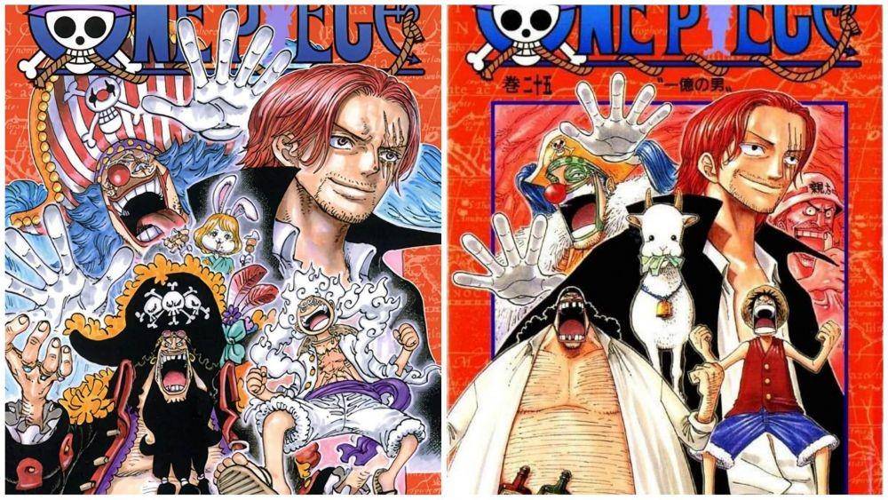 Shanks dan Blackbeard Selalu Bersama di Sampul Volume One Piece?!