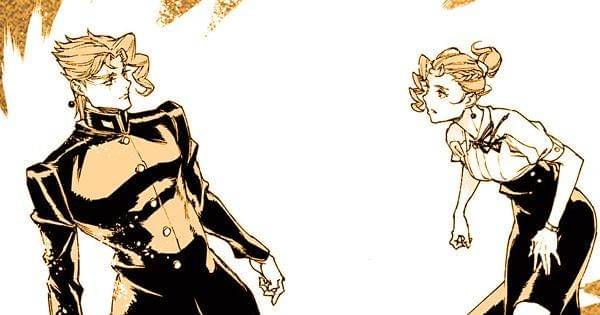 Ryoko bertemu Kakyoin  ( Dok. Shueisha / Crazy Diamond's Demonic Heartbreak )