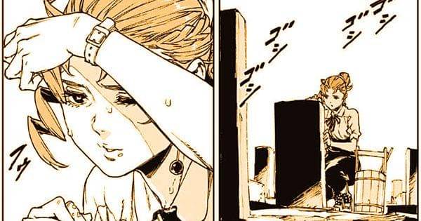 Ryoko mengunjungi makam Kakyoin ( Dok. Shueisha / Crazy Diamond's Demonic Heartbreak )