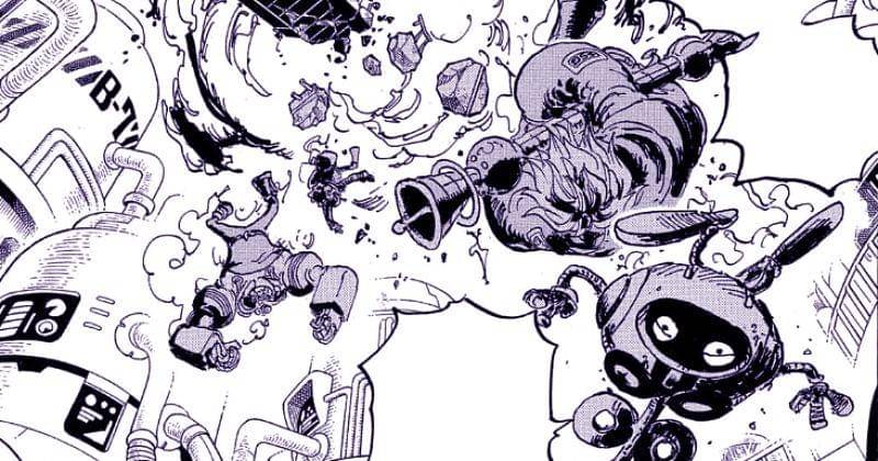 Seraphim S-Snake menyerang grup Usopp. (mangaplus.shueisha.co.jp/One Piece)