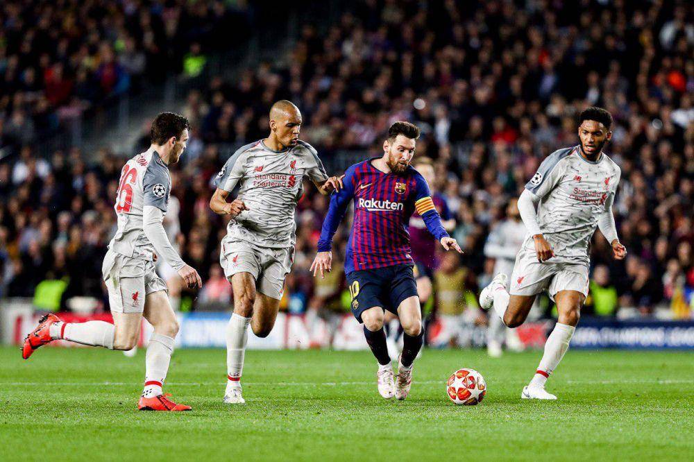 Barcelona kalahkan Liverpool dengan skor 3-0 pada leg pertama babak semifinal Liga Champions 2018/2019. (twitter.com/FCBarcelona)