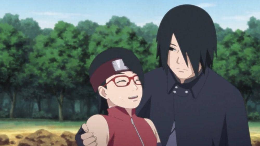 Sasuke dan Sarada (dok. Pierrot/Boruto: Naruto Next Generations)
