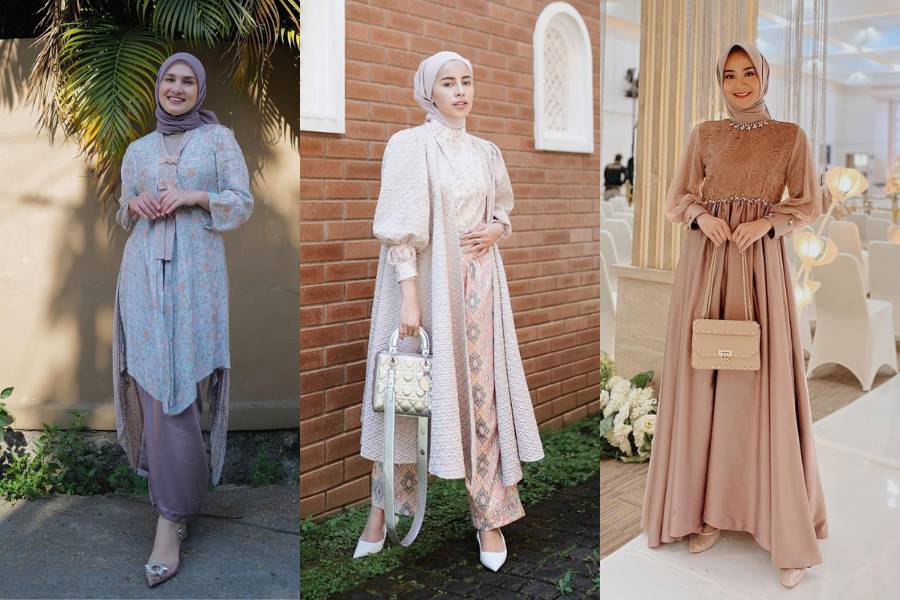 Baju kondangan. (insatgram.com/emyaghnia / instagram.com/dwihandaanda / instagram.com/dsyrhy)