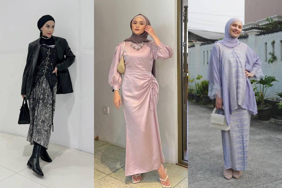 Baju kondangan. (instagram.com/alifhiafitri / instagram.com/dwihandaanda / instagram.com/emyaghnia)