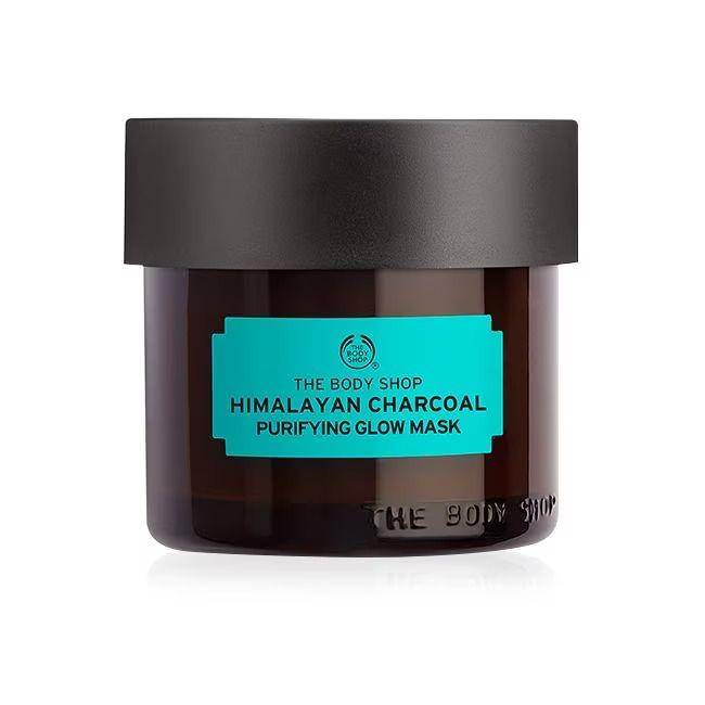 Masker wajah pria, The Body Shop Himalayan Charcoal Mask (thebodyshop.co.id)