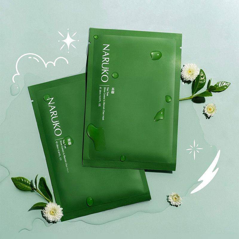 Masker wajah pria Naruko Tea Tree Shine Control & Blemish Clear Mask (narukocanada.com)