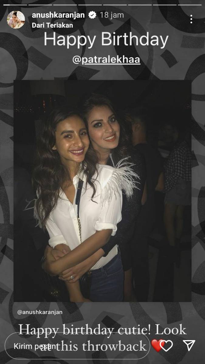 unggahan Anushka Ranjan (instagram.com/anushkaranjan)