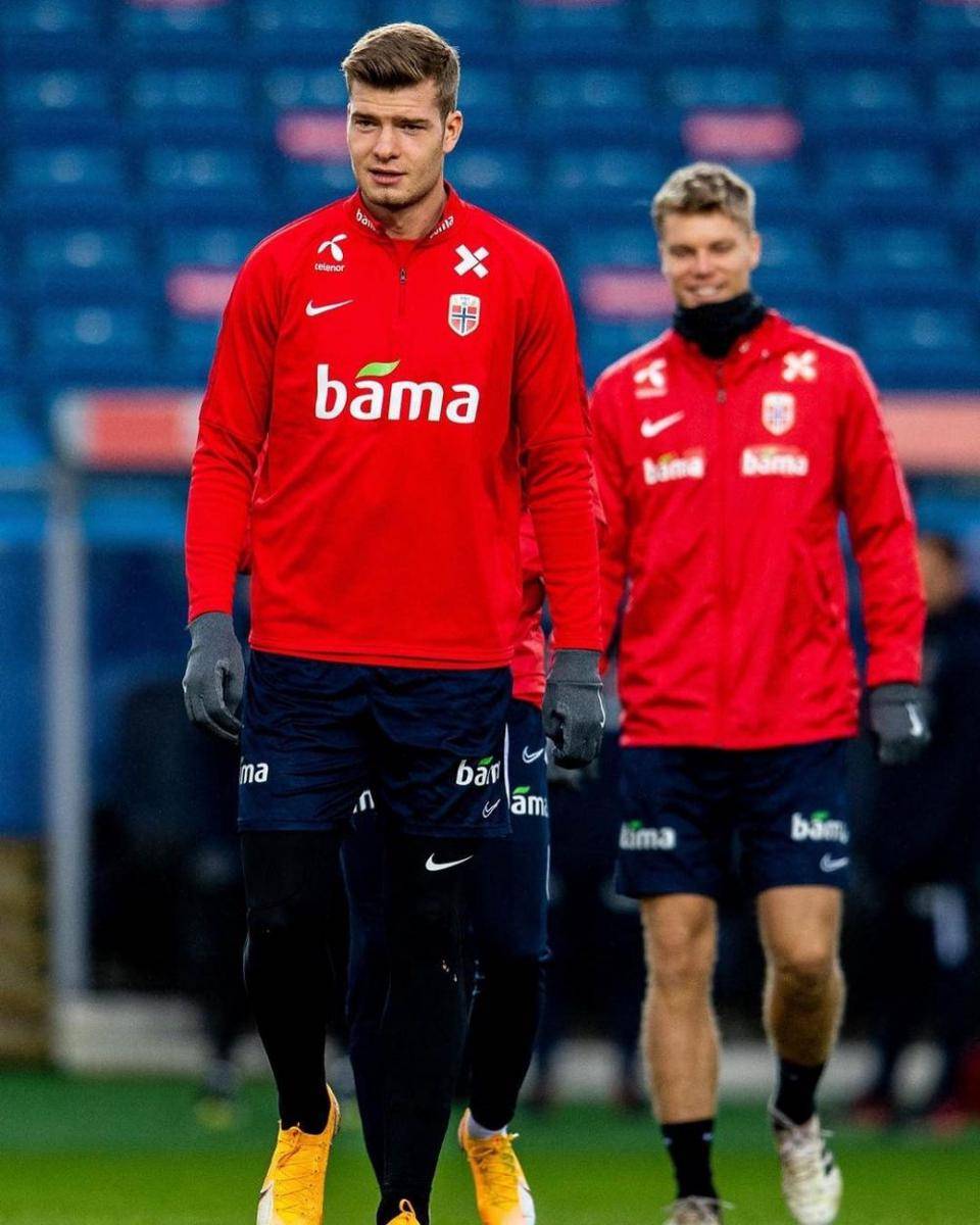 Alexander Sorloth saat berseragam Timnas Norwegia. (instagram.com/asorloth)