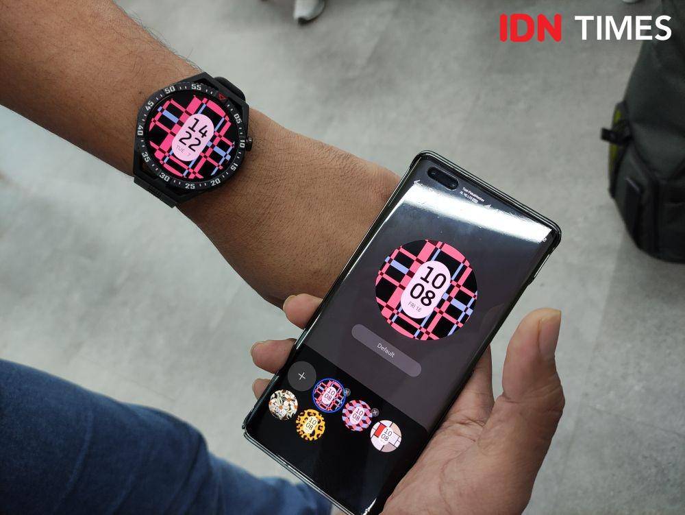fitur ganti wajah jam senada dengan warna pakaian atau Style Watch Faces di HUAWEI Watch GT 3 SE (IDN Times/Alfonsus Adi Putra)