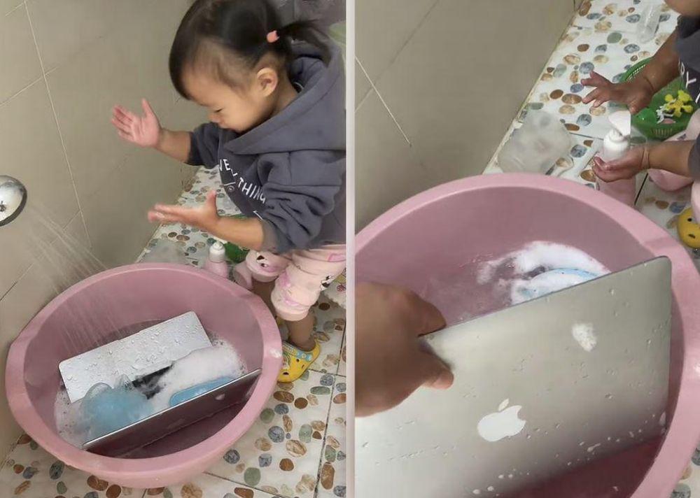 10 Potret Kocak Bocil Ngerusakin Barang Orangtuanya, Udah Pasrah