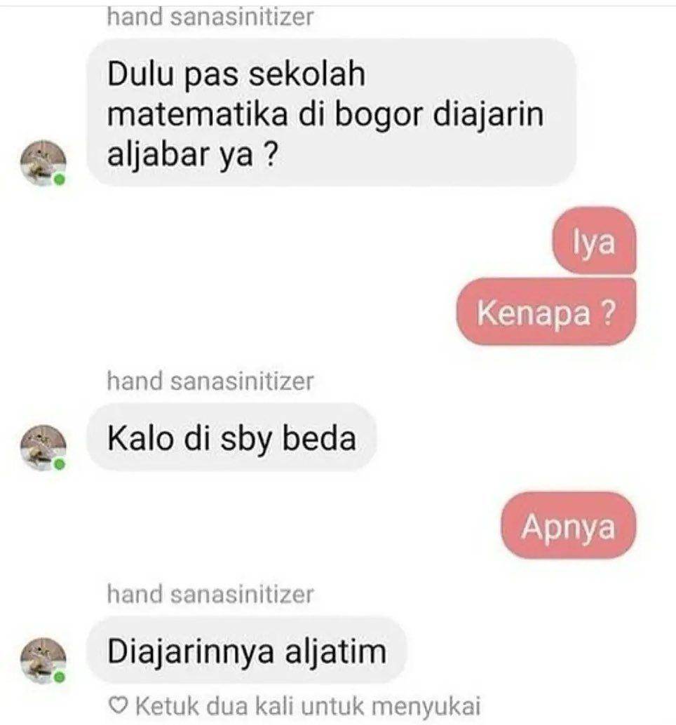 Ilustrasi chat lucu saat bertanya (instagram.com/ngakakkocak)