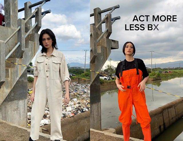 potret Tamara Dai bersihkan sampah (instagram.com/tamaradai)