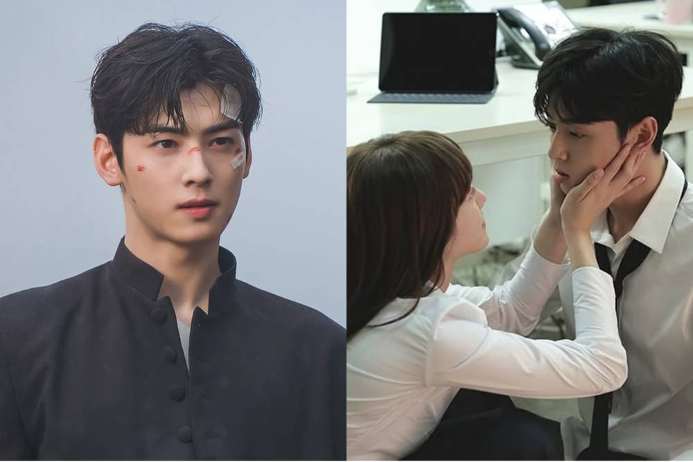 Cha Eun Woo di drama Island 2 (twitter.com/tvingdotcom) | Cha Eun Woo dan Park Gyu Young di MV "You're the Reason" milik Urban Zakapa (youtube.com/1theK)