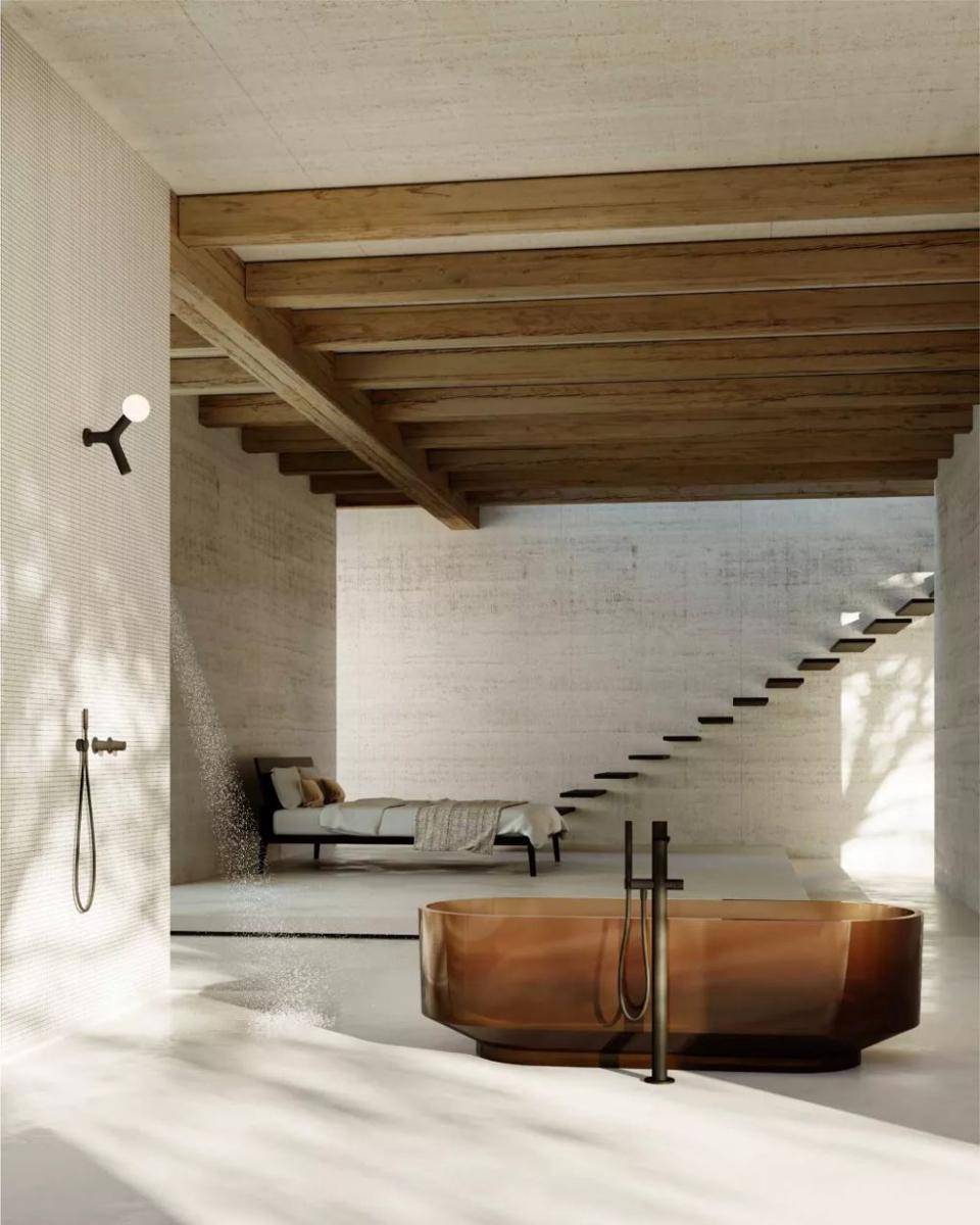inspirasi bathtub model transparan (livingetc.com)