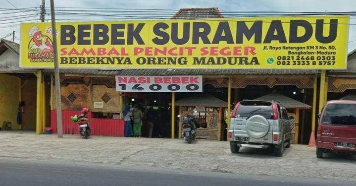Bebek Suramadu Sambal Pencit III (Instagram/bangkalan.ku)