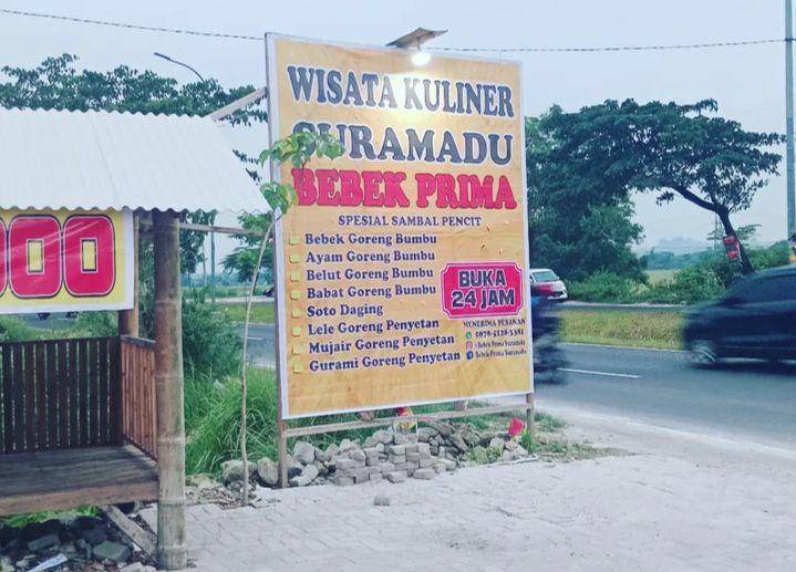 Warung Bebek Prima (Instagram/bebekprimasuramadu)