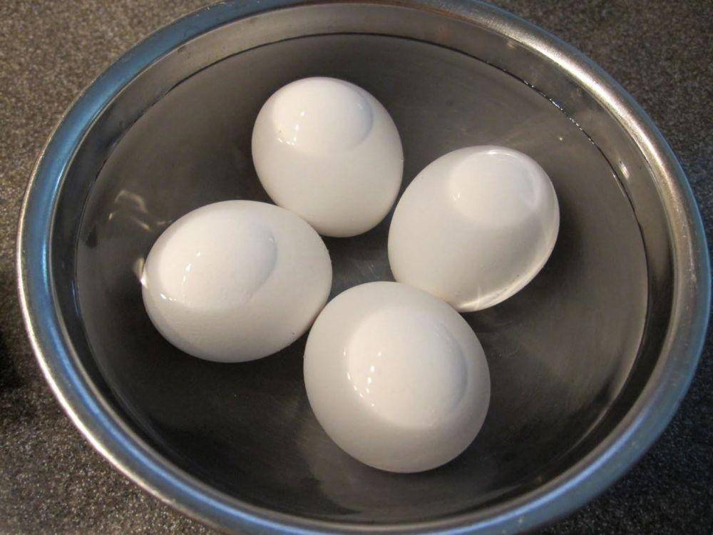 Ilustrasi merendam telur dalam air (food-hacks.wonderhowto.com)