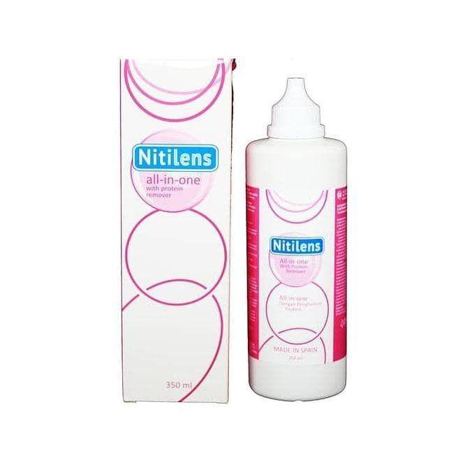 Cairan softlens yang bagus, yaitu Nitilens All-in-one (tokopedia.com)