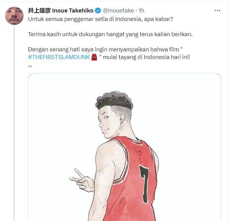 The First Slam Dunk Tayang di Indonesia, Ini Pesan Mangaka | Duniaku.com