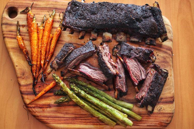 Resep Venison Ribs Steak with Roasted Asparagus, Olahan Daging Rusa!