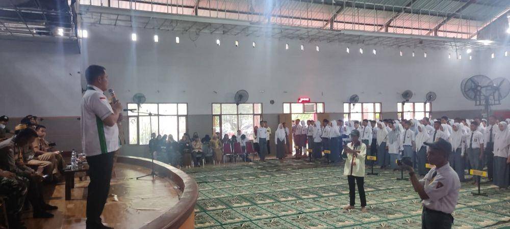 Suasana pembukaan Kompetisi Paskibraka (KOBRA) 2 yang berlangsung di Aula SMKN 2 Makassar, Selasa 21 Februari 2023. (Dok. Divisi Humas Kobra Part 2)
