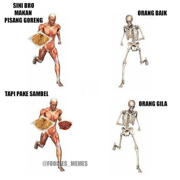 Ilustrasi meme lucu makanan (instagram.com/foodies_memes)