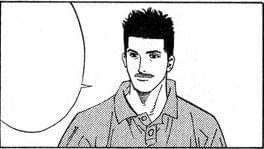 Pelatih tim Sannoh, Goro Domoto (dok. Shueisha/ Slam Dunk)