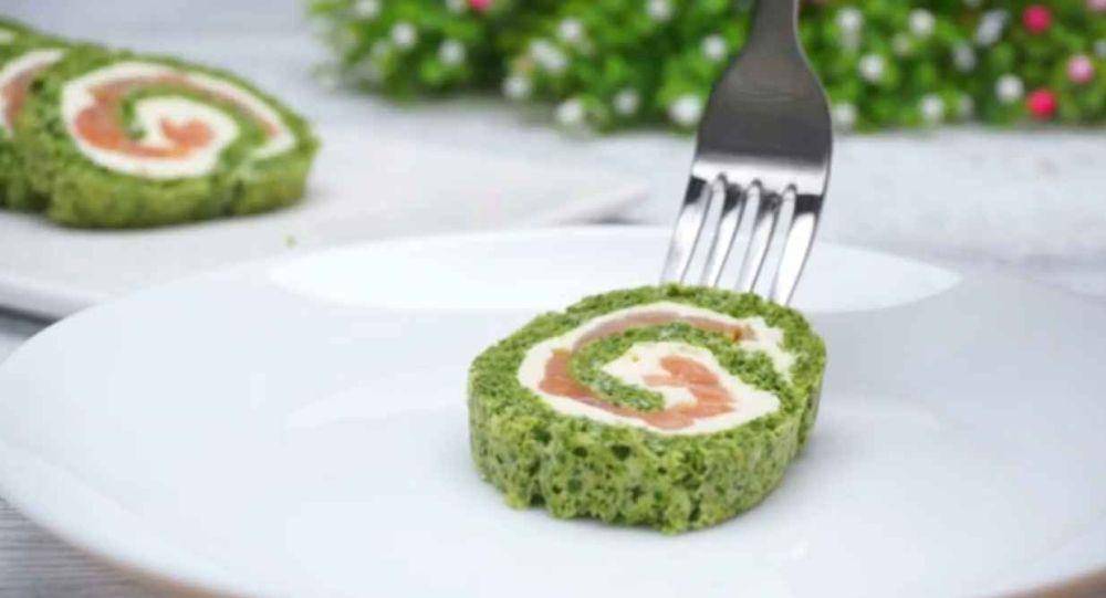 ilustrasi salmon spinach roll (youtube.com/Cooking at home)