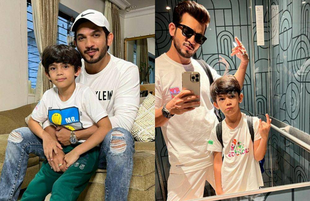 Arjun Bijlani dan putranya (instagram.com/arjunbijlani)