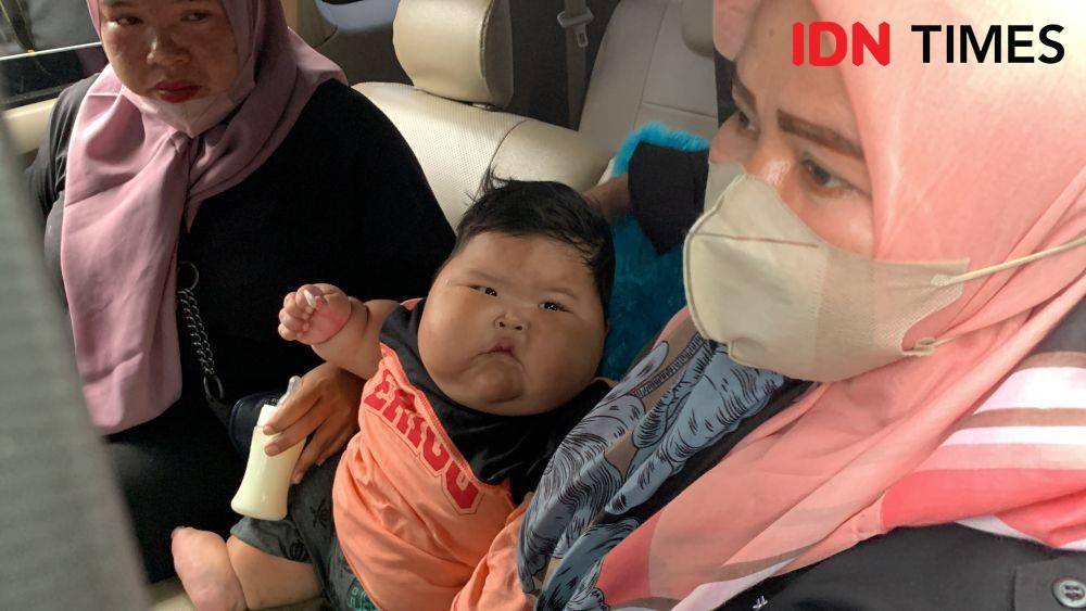 Muhammad Kenzi Alfaro setelah mendaptkan penanganan di RS Hermina Bekasi. (IDN Times/Imam Faishal)