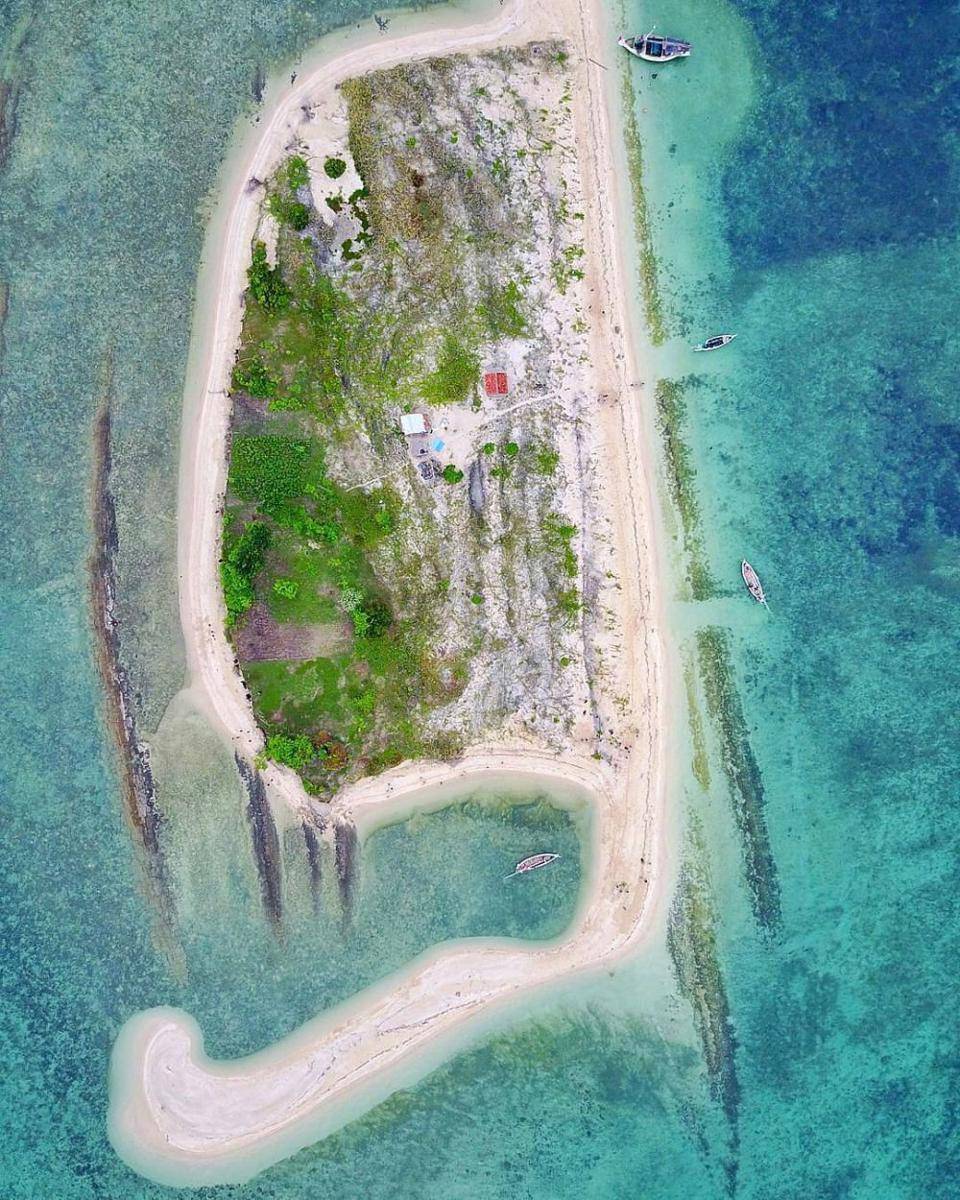Gili Pandan nampak dari atas (Instagram/potretmadura)