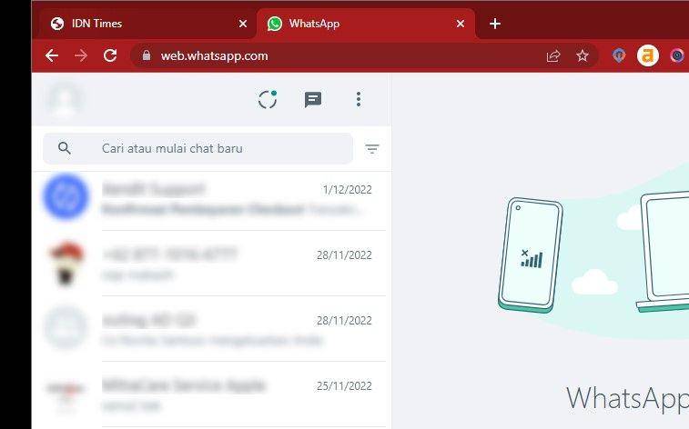 ilustrasi WhatsApp Web (IDN Times/Laili Zain)