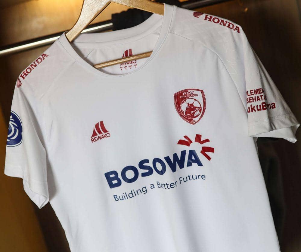 Jersey PSM Makassar edisi khusus logo baru Bosowa. (Dok. Ofisial PSM Makassar)