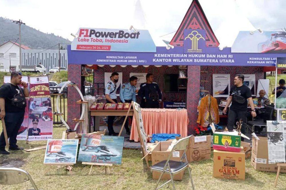 Stand Pelayanan Keimigrasian WNA di Ajang F1H20 (IDN Times/Istimewa)