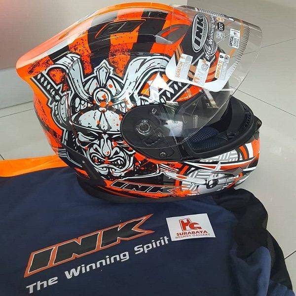 Helm full face INK Helmets Stealth (facebook.com/surabaya.helmet)