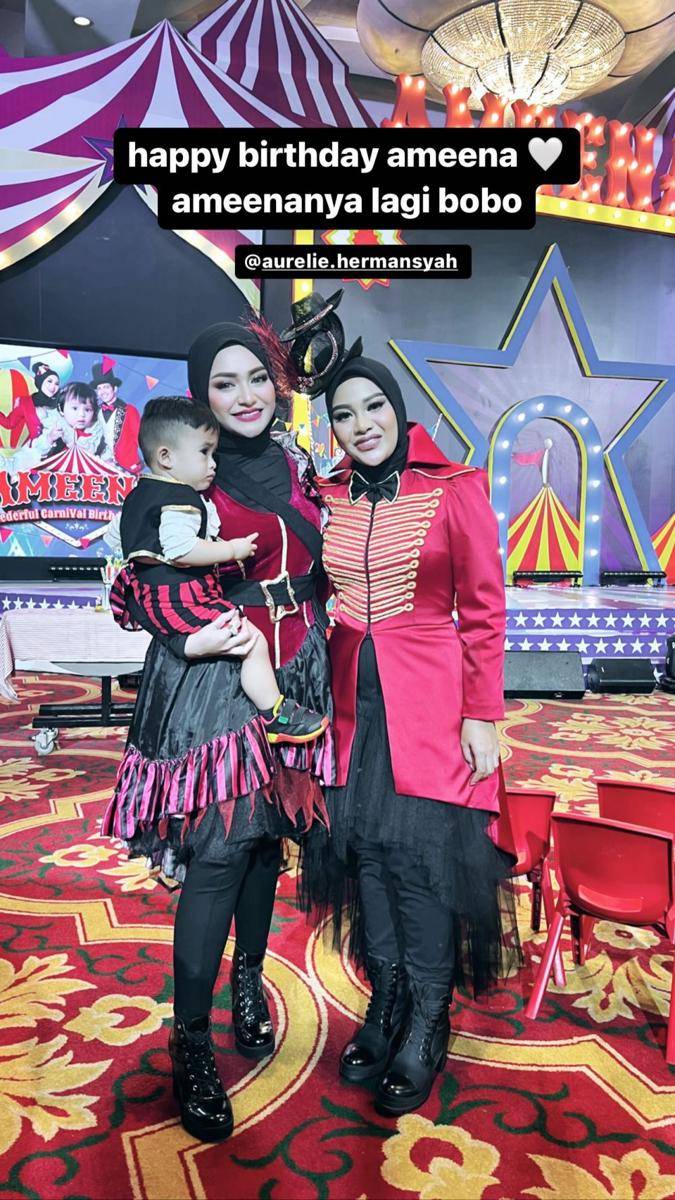potret anak artis di pesta ulang tahun Ameena (instagram.com/nathalieholscher)