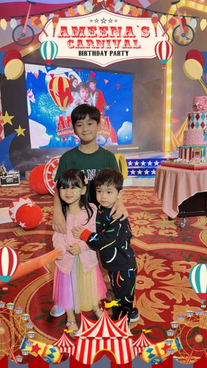 potret anak artis di pesta ulang tahun Ameena (instagram.com/syahnazs)