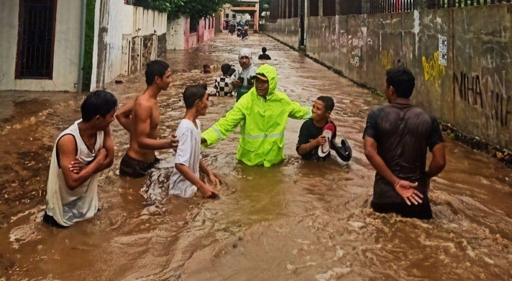 Foto kondisi banjir saat terjang Kelurahan Lewijambu (Dok/Istimewa)