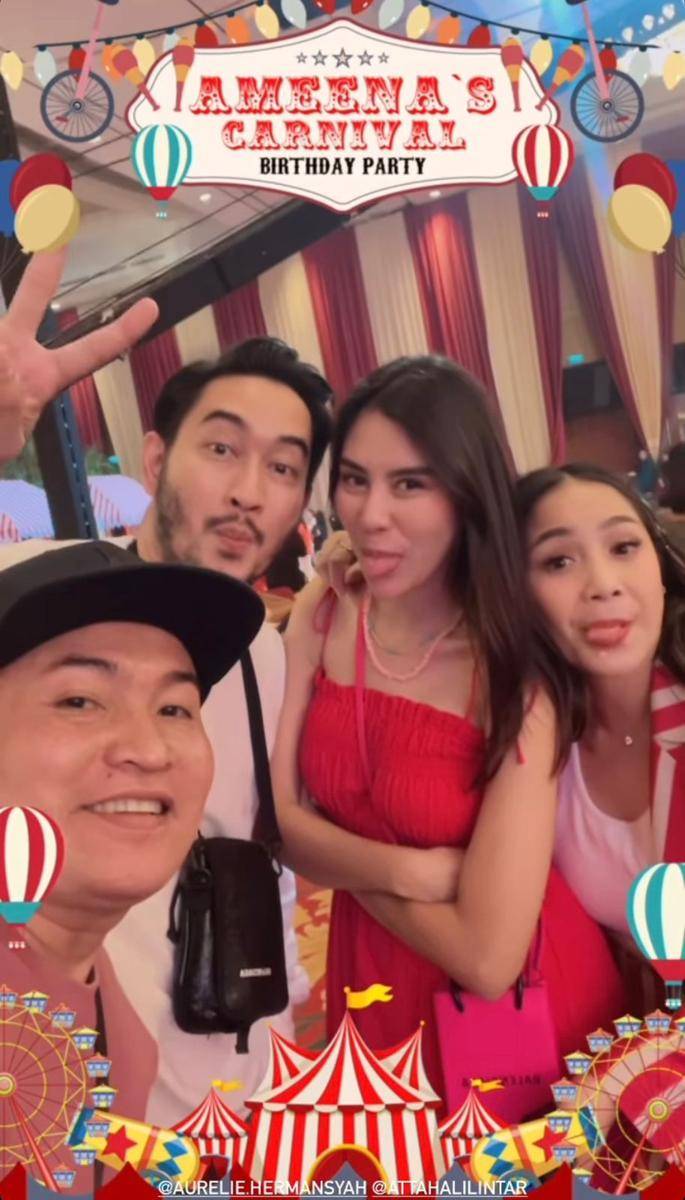 potret artis hingga selebgram yang hadir di acara ulang tahun Ameena. (instagram.com/ritchieismail)