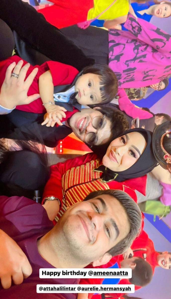 potret artis hingga selebgram yang hadir di acara ulang tahun Ameena. (instagram.com/fadiljaidi)