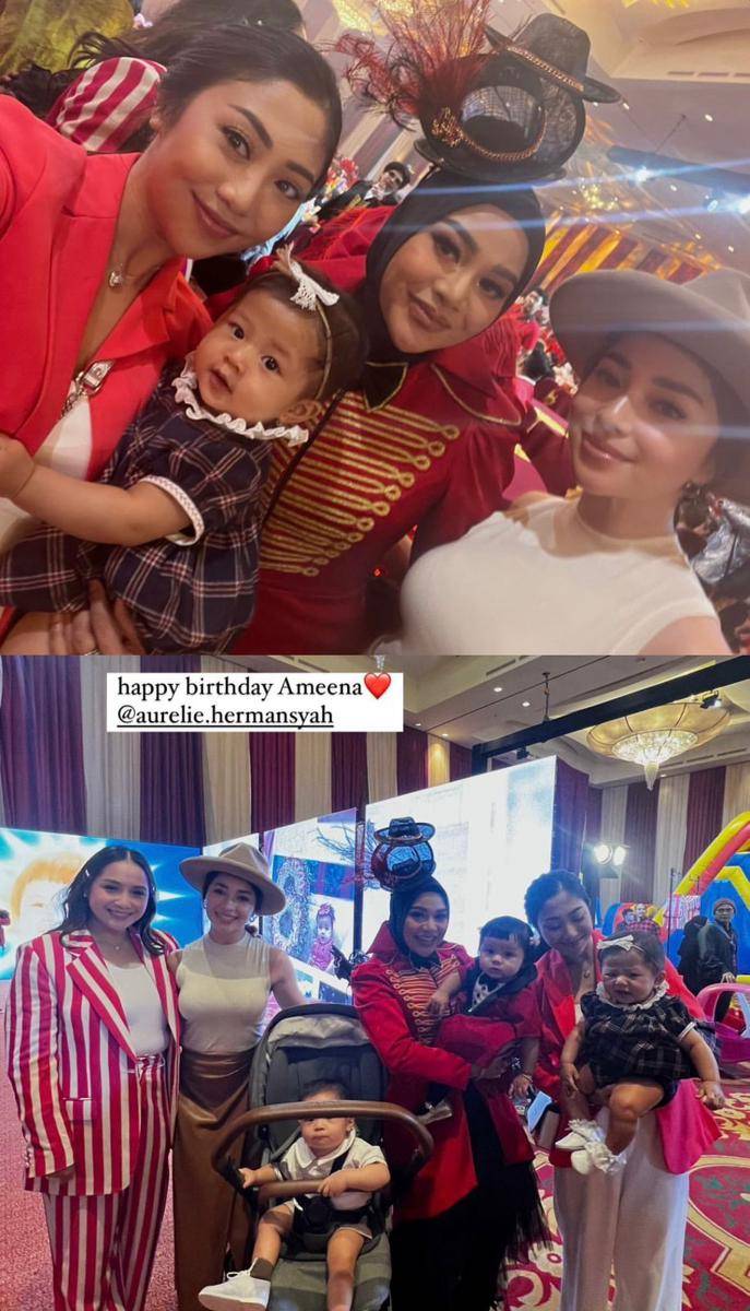 potret artis hingga selebgram yang hadir di acara ulang tahun Ameena. (instagram.com/nikitawillyofficial94)