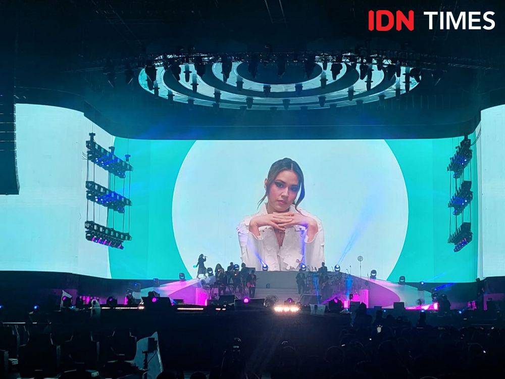 Raisa in Live Concert di Stadion Utama, Gelora Bung Karno, pada Sabtu (25/2/2023) (IDN Times/Erfah Nanda)