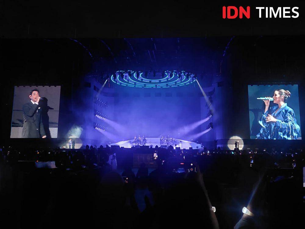 Raisa in Live Concert di Stadion Utama, Gelora Bung Karno, pada Sabtu (25/2/2023) (IDN Times/Erfah Nanda)
