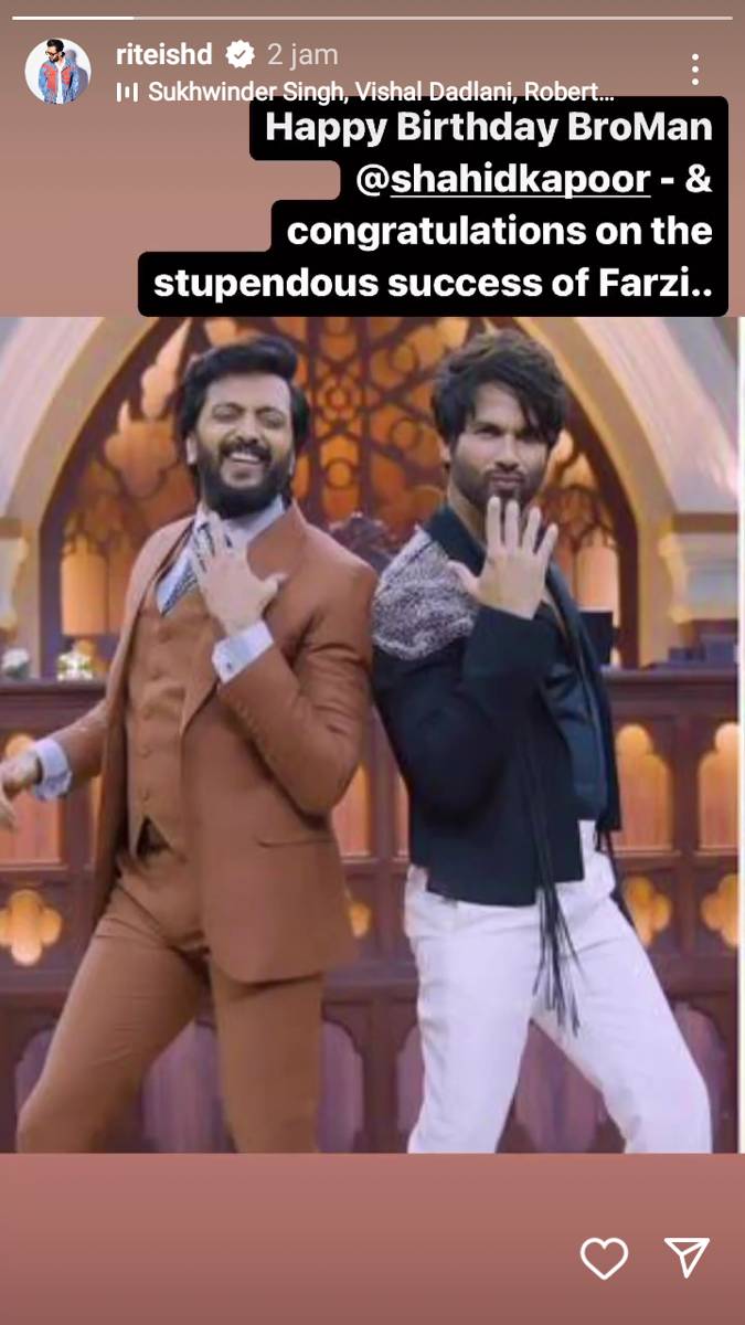 unggahan Riteish Deshmukh (instagram.com/riteishd)