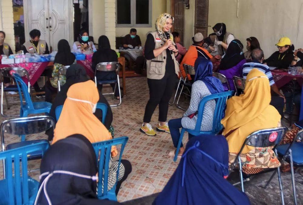 Wakil Ketua DPD Partai Golkar Jawa Tengah, Hani Hapsari Ramayana dalam kegiatan Partai Golkar. (IDN Times/bt/Hani Hapsari)