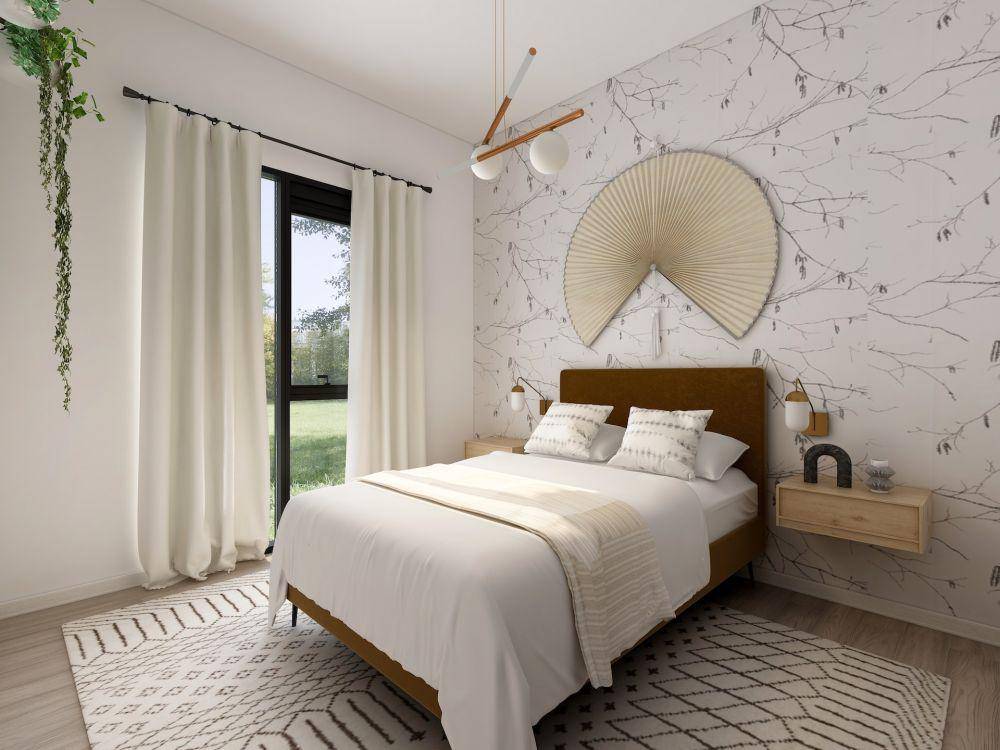 Ilustrasi desain kamar tidur estetik (unsplash.com/Collov Home Design)